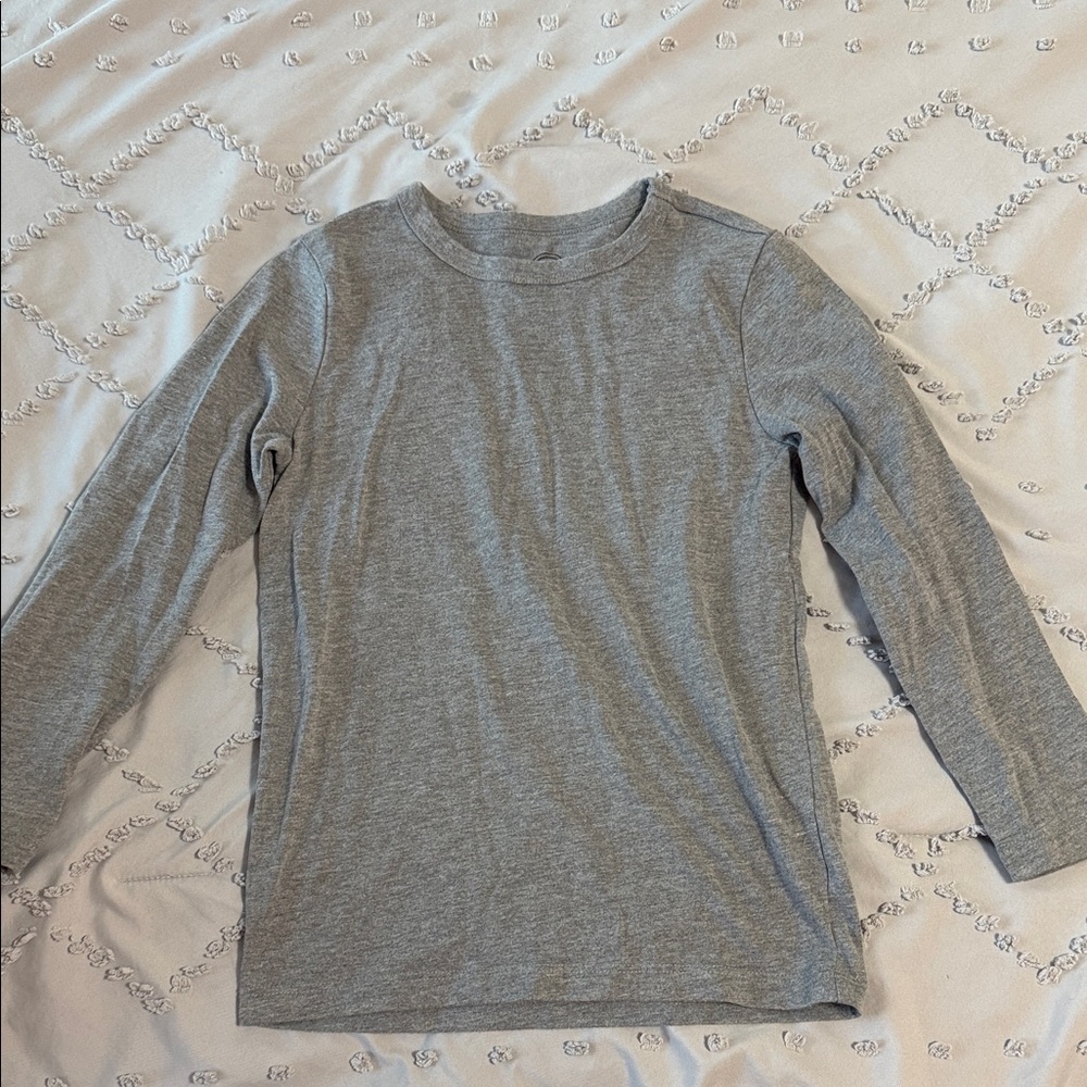 Wonder Nation Heather Gray Long Sleeve Tee
